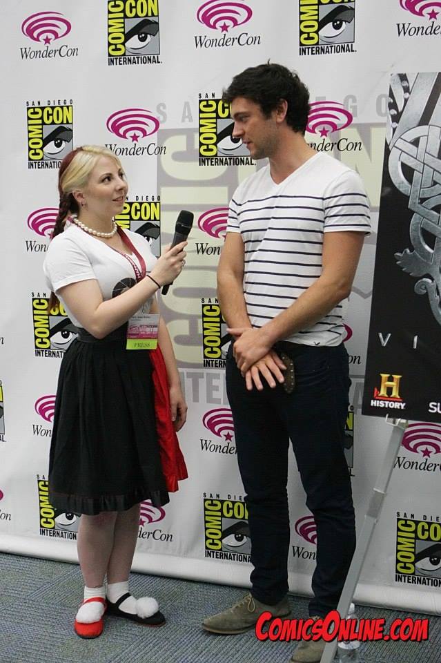 Mab interviews George on camera at WonderCon 2013.