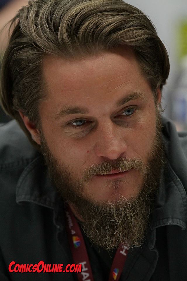 Travis during pressroom interviews at WonderCon 2013