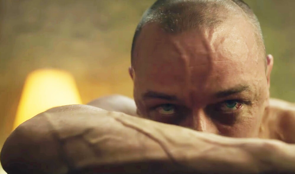 James McAvoy's muscles are....bulging.