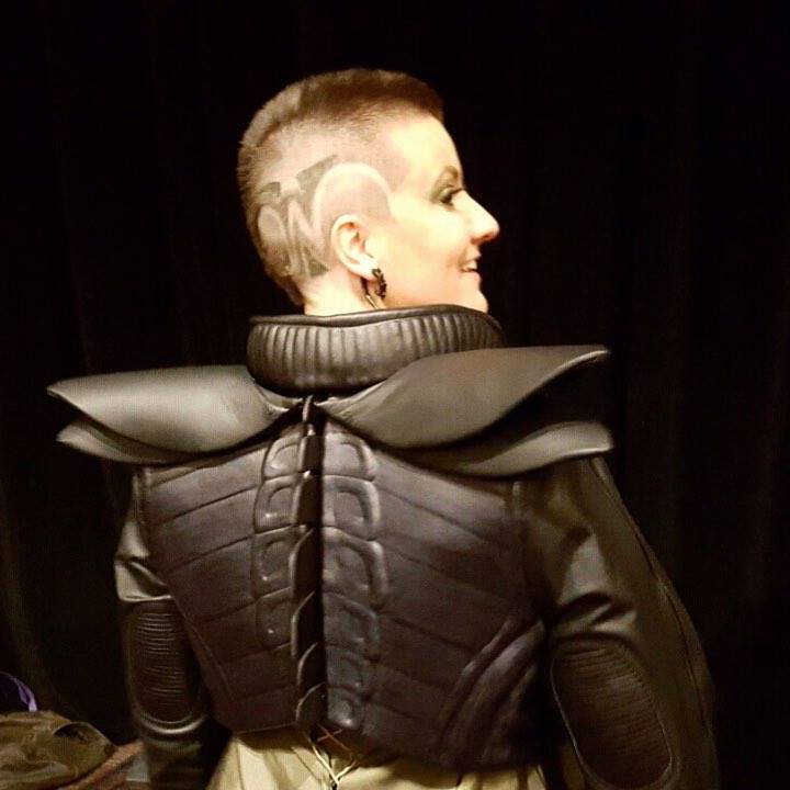 Model and designer Hannah Lees Kent shows off her Runway Ripley Aliens 3 inspired look. I still have dreams about this jacket.