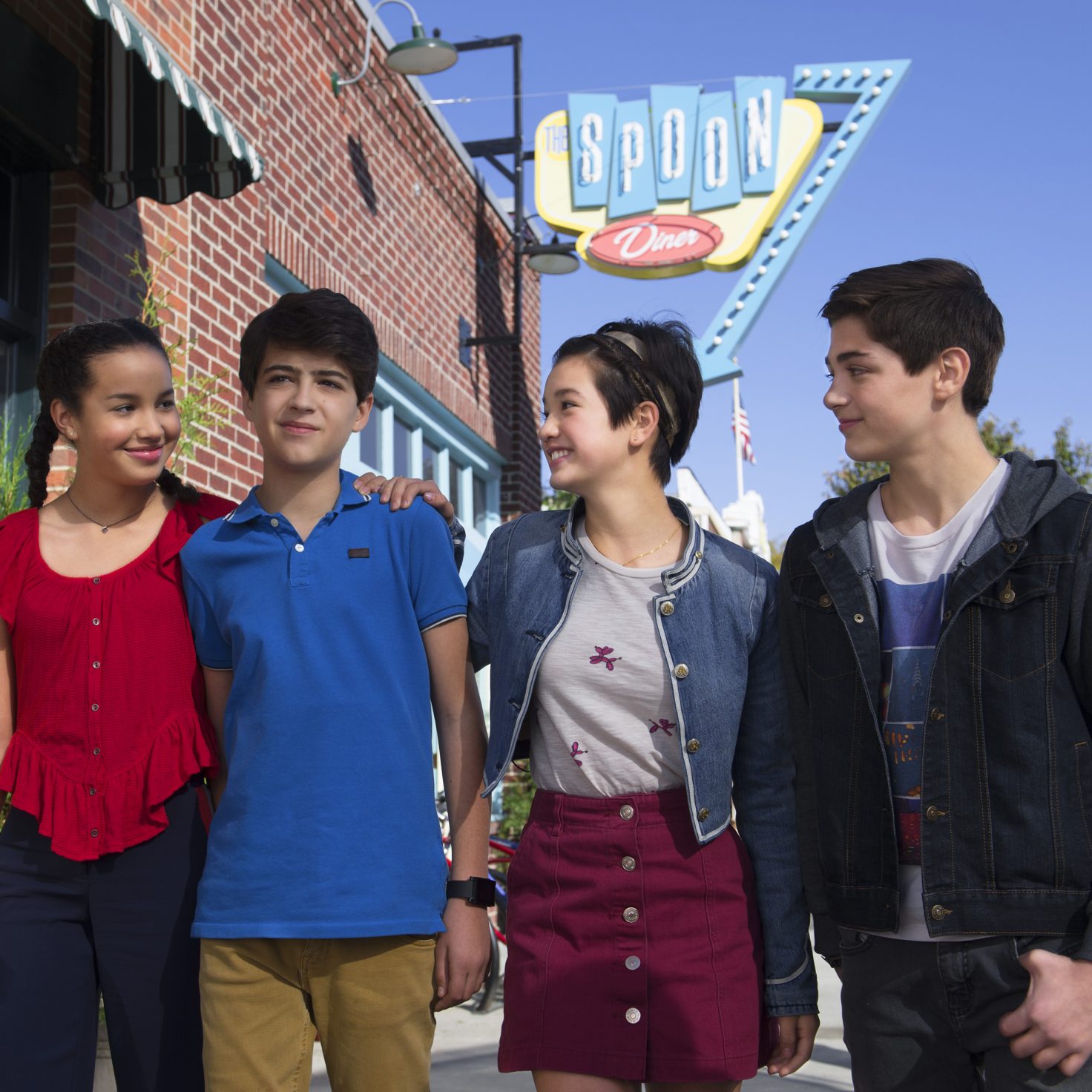 ANDI MACK - In "Andi Mack," a series about a 13 year-old girl and her friends each figuring out who they are, the teen characters model inclusion and respect for others. (Disney Channel/Fred Hayes)