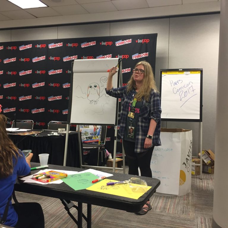 Katie Cook Teaches Kids To Draw At NYCC