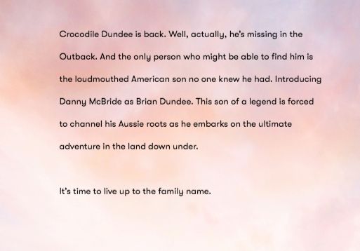 Danny McBride is Brian, Son Of Crocodile Dundee In New Film