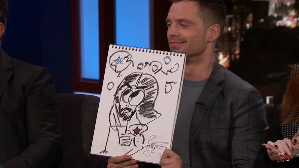 'Avengers: Infinity War' Cast Draws Their Characters On Jimmy Kimmel Live