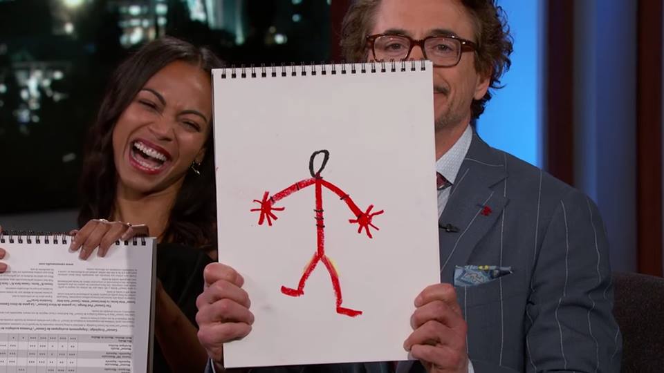 'Avengers: Infinity War' Cast Draws Their Characters On Jimmy Kimmel Live