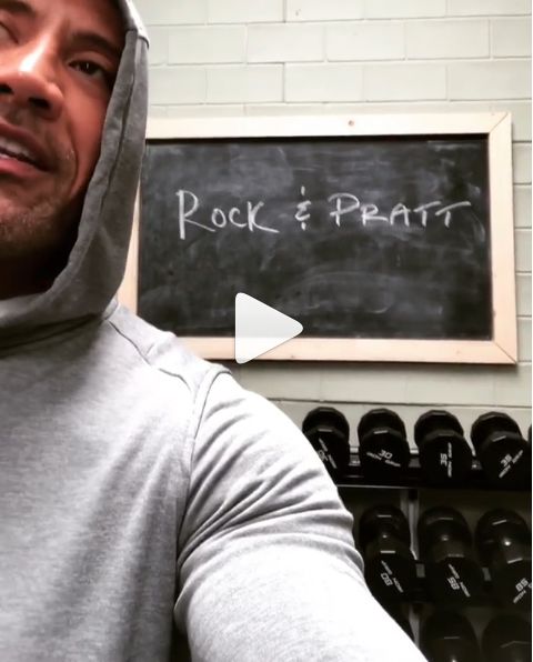 The Rock Teases Team-up With Chris Pratt, "I Have An Idea"