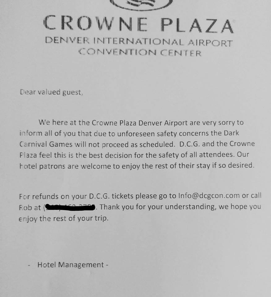 Dark Carnival Games Con Shut Down, ICP Responds