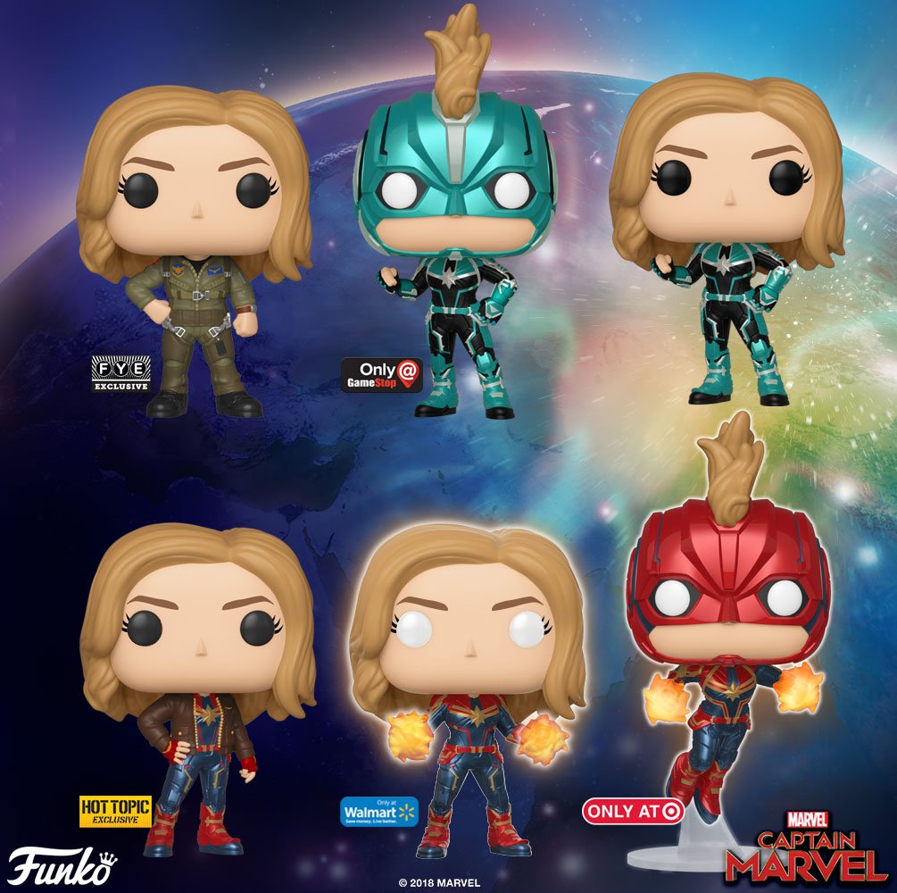 Funko Releases 'Captain Marvel' Line of Pops, Dorbz, and More!