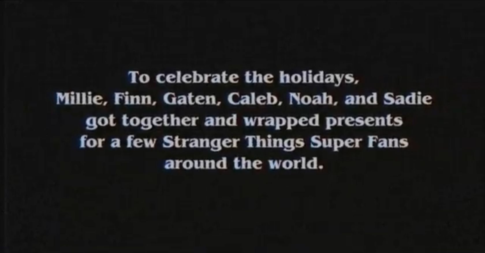 'Stranger Things' Kids Wrap Presents for Superfans