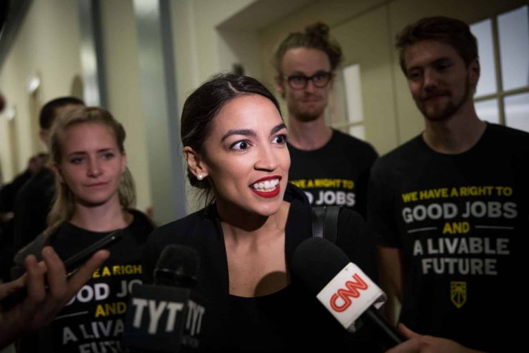 Molly Ringwald Welcomes Rep. Alexandria Ocasio-Cortez to “The Club”