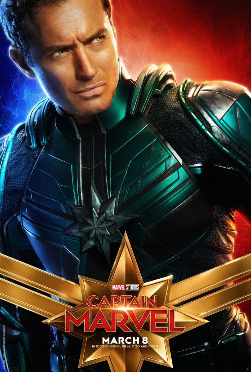 10 BRAND NEW 'Captain Marvel' Character Posters, Including Goose!