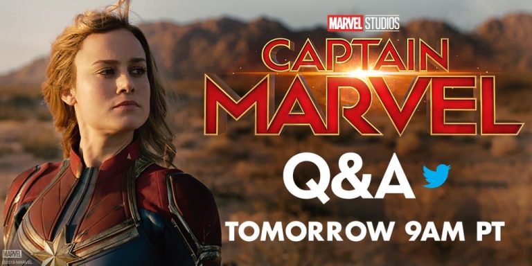 ‘Captain Marvel’ Q&A Happening Tomorrow Morning on Twitter