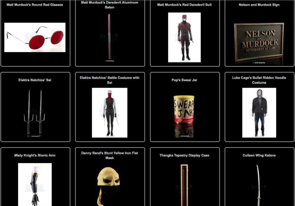Marvel Television to Auction Off Daredevil, Luke Cage, Iron Fist Netflix Series Items