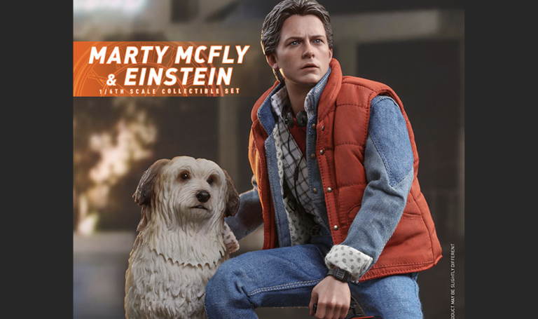 Sideshow Reveals “Back to the Future” Marty McFly and Einstein Set!