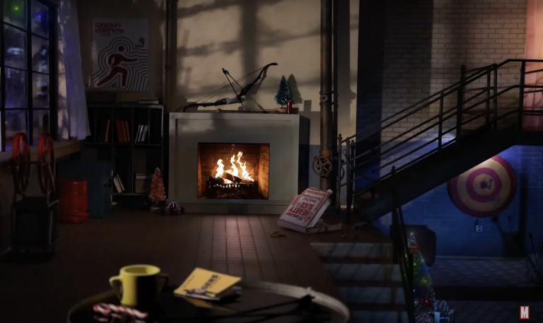 “Hawkeye” Themed Yule Log Arrives from Marvel, Fonco Studios