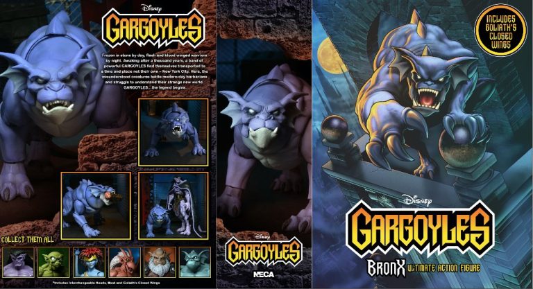 NECA Teases “Gargoyles” Dog Bronx Packaging, Extras