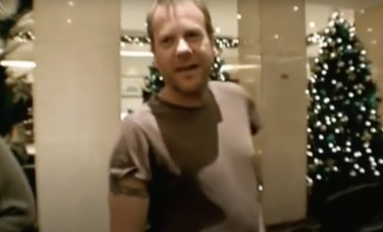Remember That Time Kiefer Sutherland Fought a Christmas Tree?
