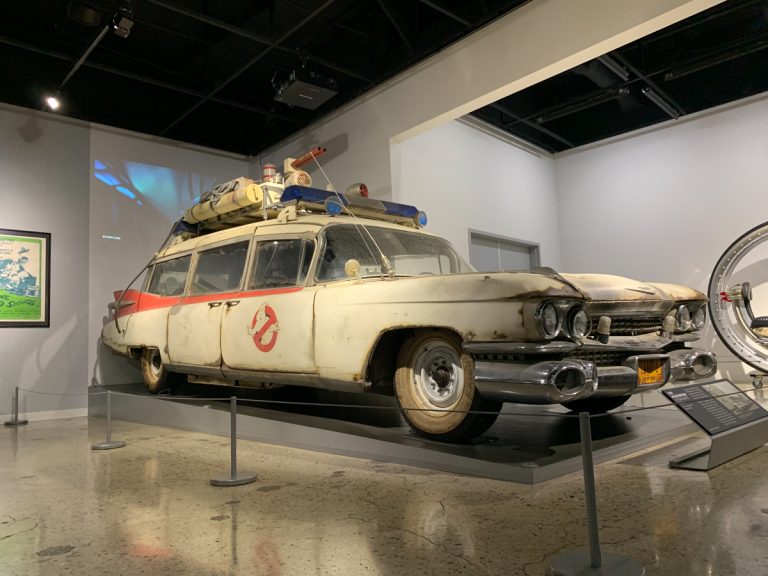 Batmobile, James Bond, and Ecto-1 at the Petersen Auto Museum