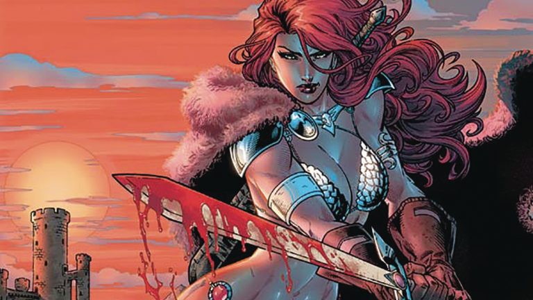 First Look at Matilda Lutz as “Red Sonja” From Upcoming Film