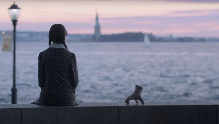 Thing from “Wednesday” Has Big Day Out in New York City