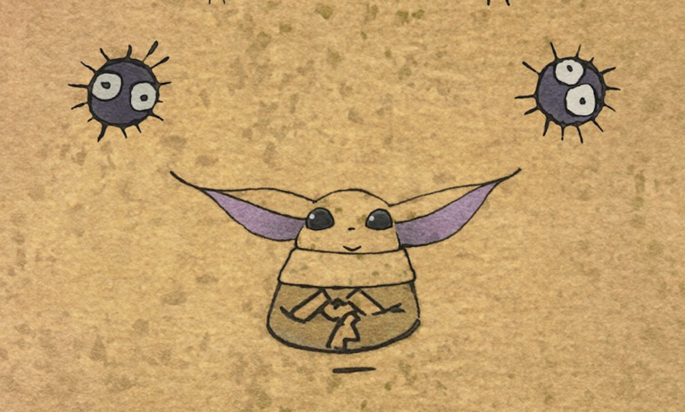 Animated “Grogu and Dust Bunnies” Coming from Studio Ghibli
