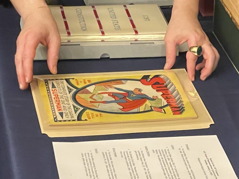 Rep. Robert Garcia Sworn in With Superman #1 Comic