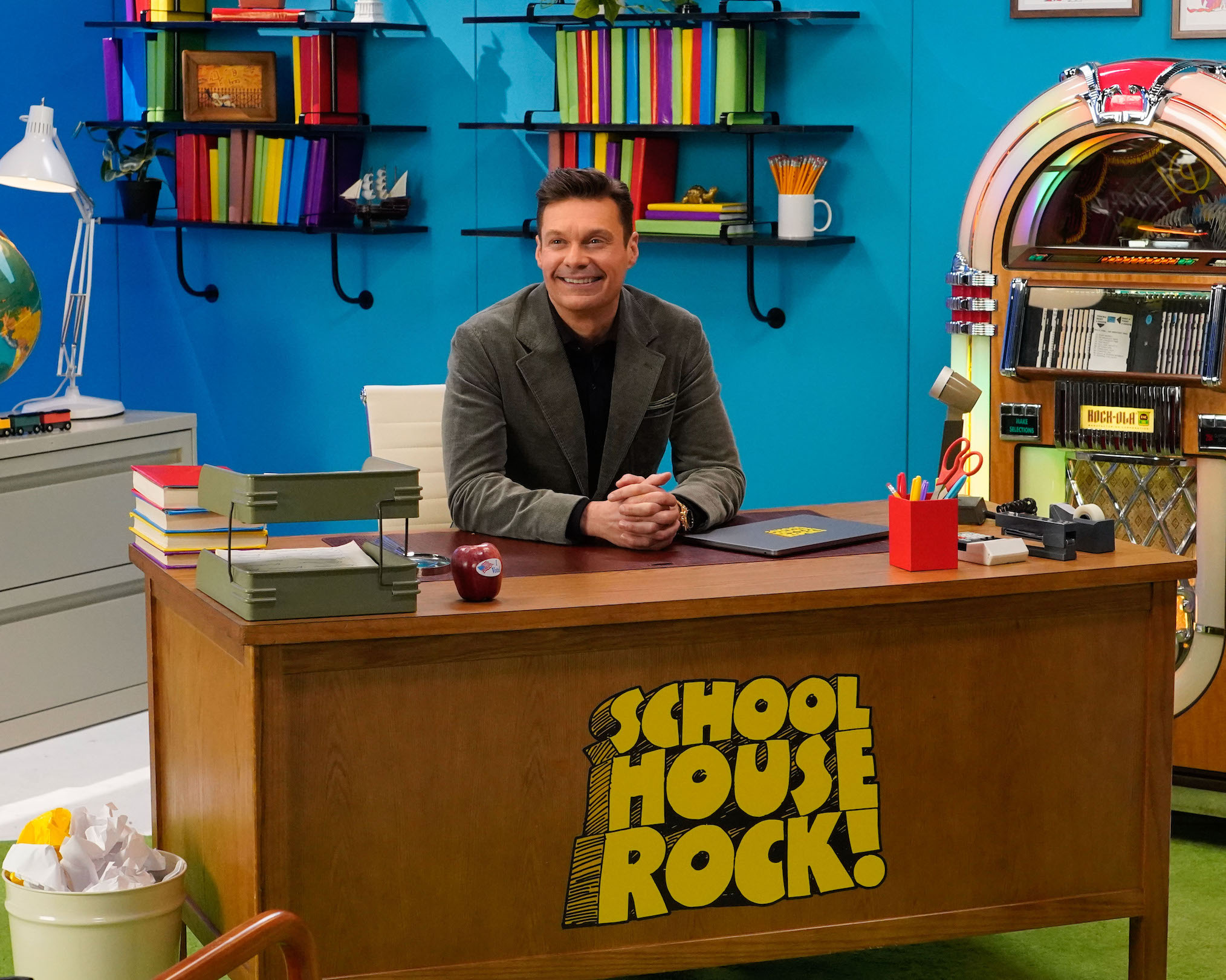 Ryan Seacrest for the "Schoolhouse Rock! 50th Anniversary Singalong"