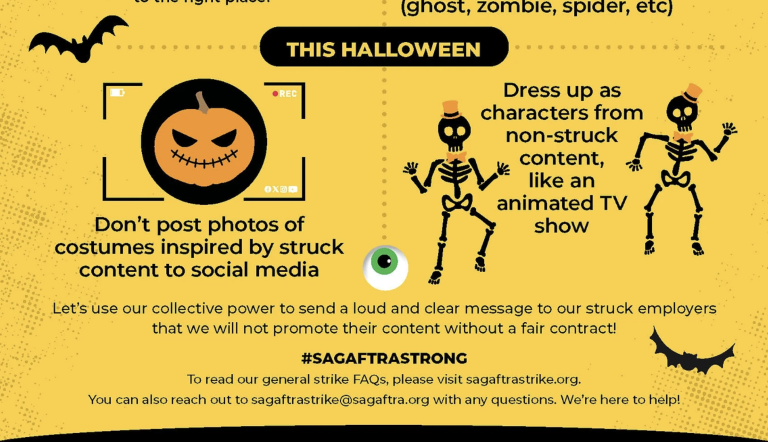 SAG-AFTRA Releases Strict Halloween Costume Guidelines