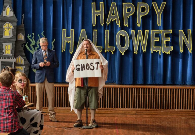 First Look at Adam Sandler Spooky Season Netflix Film “Hubie Halloween”