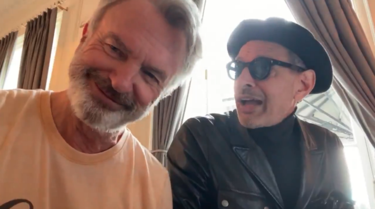 Sam Neill, Jeff Goldblum Serenade Us in New Video