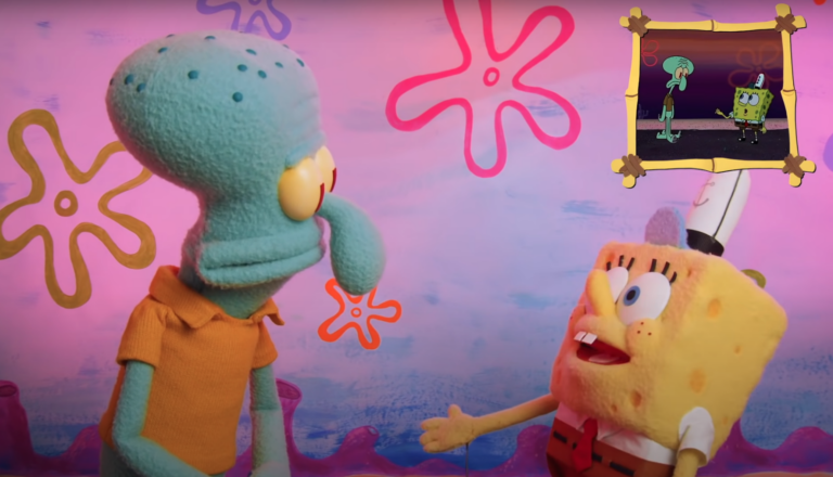 SpongeBob SquarePants “Can You Spare a Dime?” But with Puppets!