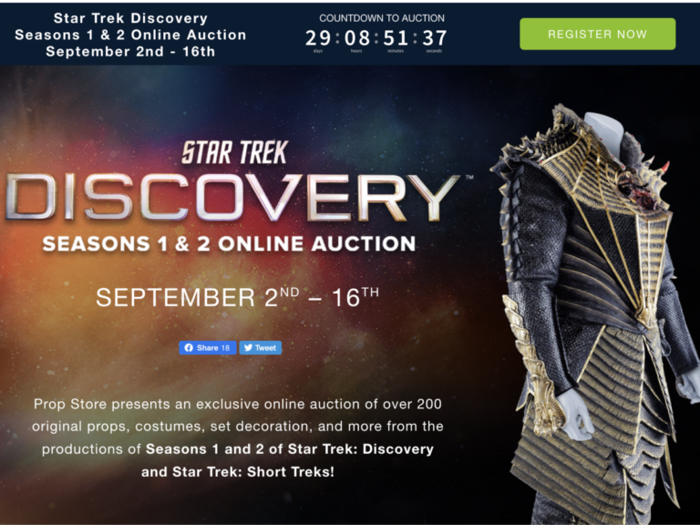 “Star Trek: Discovery” Seasons 1-3 Auction Coming from Prop Store!