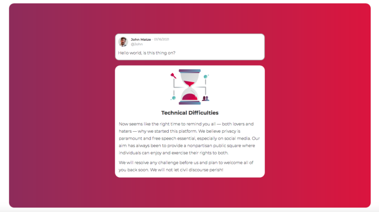 Parler is Trying to Come Back- Experiencing ‘Technical Difficulties’