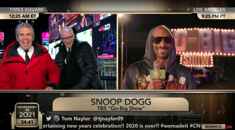 Anderson Cooper’s NYE Giggle Fit Caused by Snoop Dogg